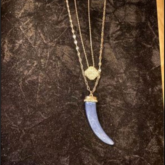 2 in 1 BEAUTIFUL NWT WHBM CONVERTIBLE DOUBLE PENDANT NECKLACE. Silver tone. - Picture 6 of 8